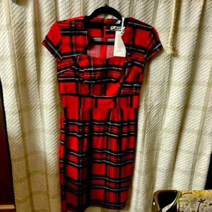Grace Karin size small plaid dress.